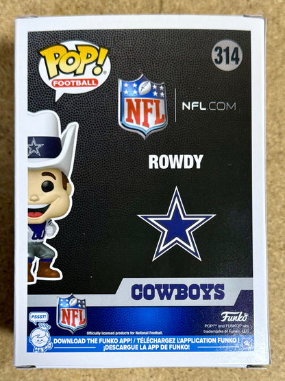 Jaydon Blue Signed NFL Dallas Cowboys Mascot Rowdy Funko Pop! #314 With JSA COA