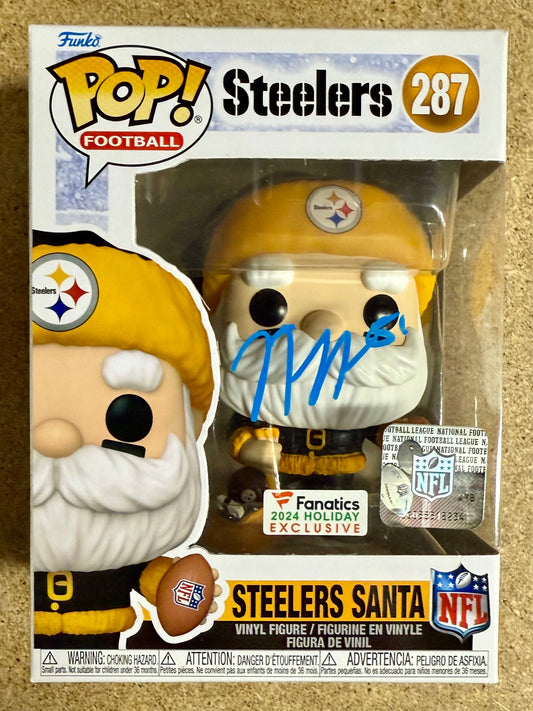 Nick Herbig Signed NFL Pittsburgh Steelers Santa Funko Pop! #287 With JSA COA