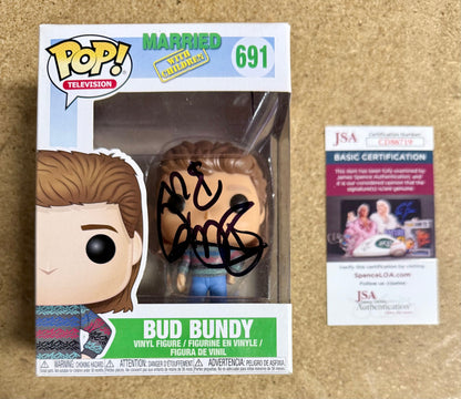 David Faustino Signed Married With Children Bud Bundy Funko Pop! #691 With JSA COA