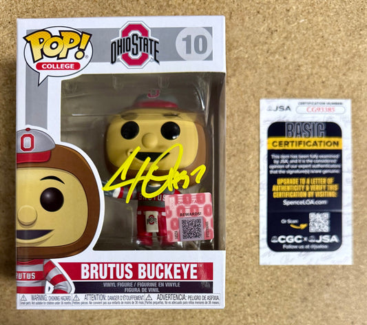 Cam Heyward Signed Defensive Line Ohio State Funko Pop! #10 With JSA COA