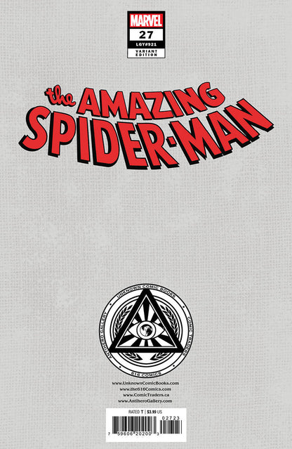 [Signed by Nathan Szerdy] AMAZING SPIDER-MAN #27 SIGNED Nathan Szerdy Variant IN STOCK