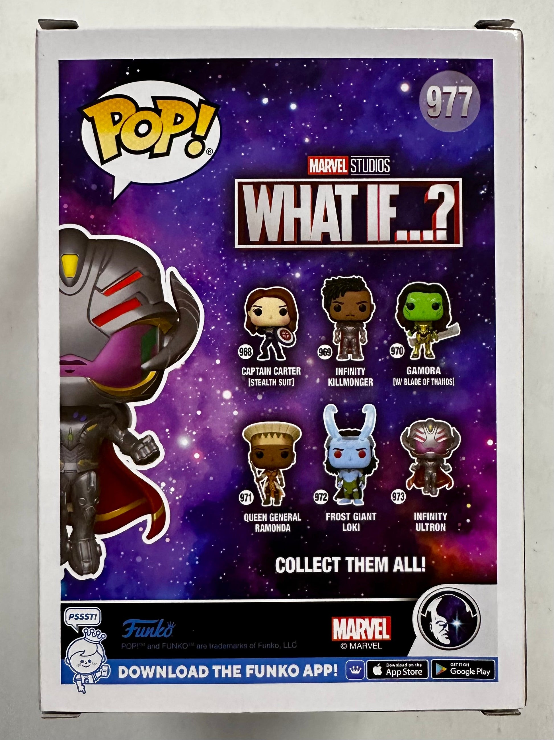 Funko Pop! Metallic Infinity Ultron #977 Marvel Studios What If? 2022 Exclusive