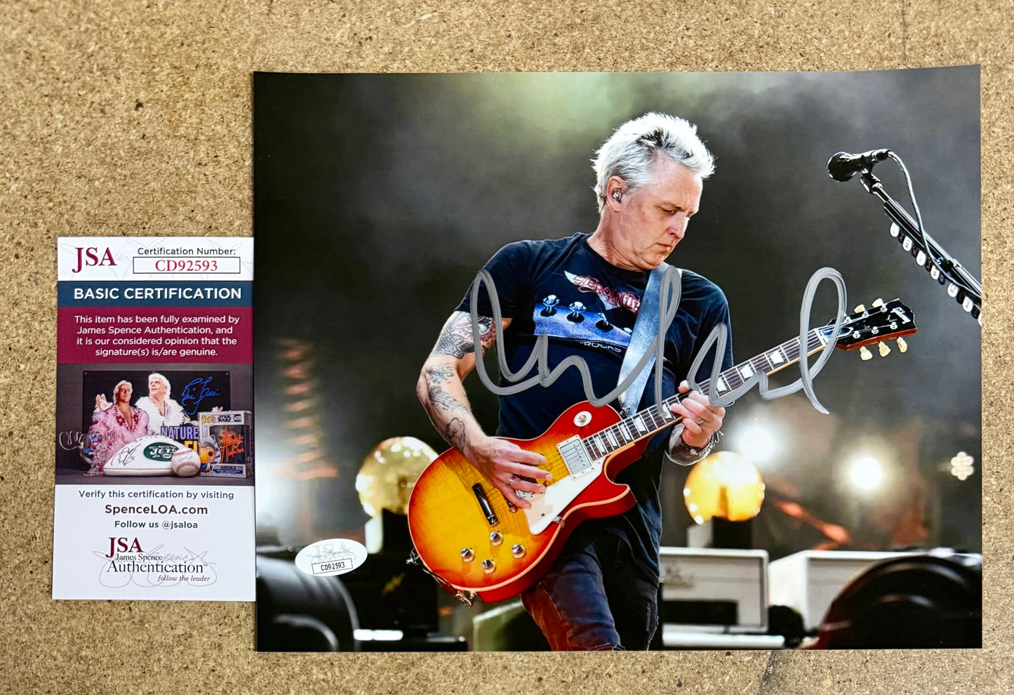 Mike McCready Signed Autographed Pearl Jam Lead Guitarist Photo With JSA COA