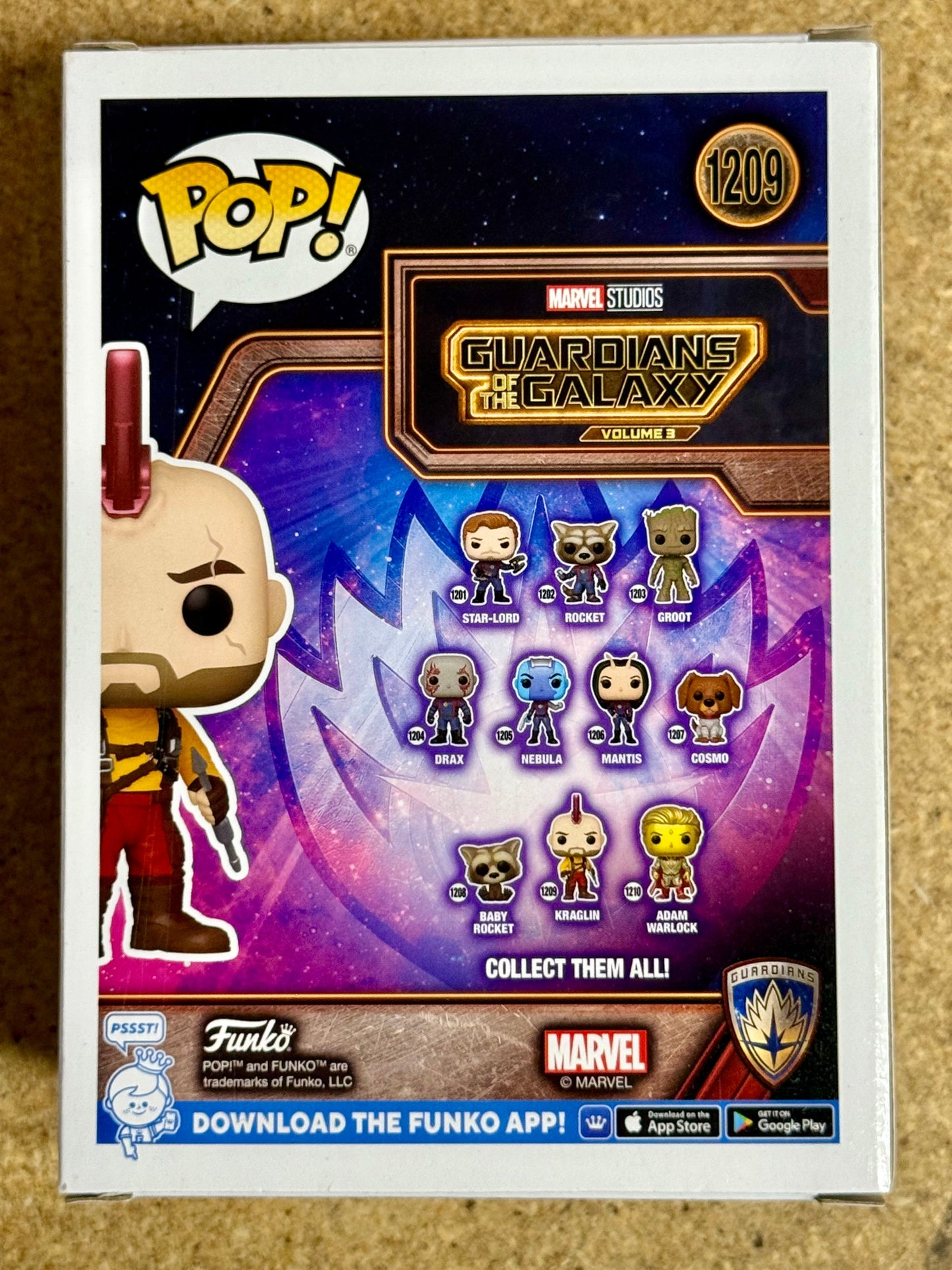 Funko Pop! Marvel Kraglin #1209 Guardians Of The Galaxy Vol. 3 2023