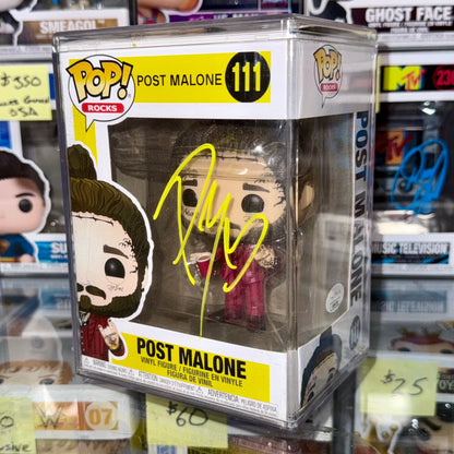 Post Malone Signed Vaulted Beerbongs And Bentleys Funko Pop! #111 With JSA COA