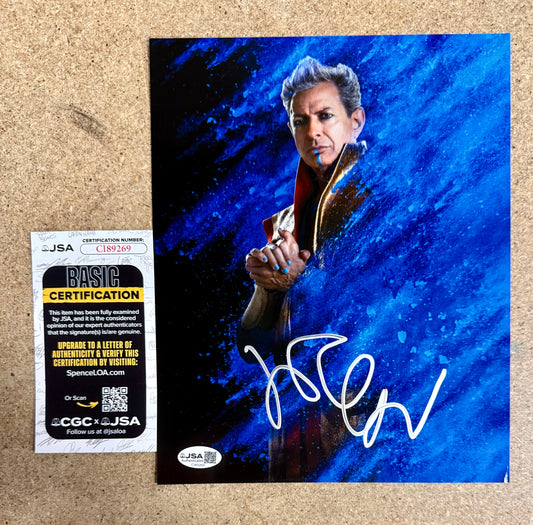 Jeff Goldblum Signed 8x10 Photo Thor Ragnarok Grandmaster JSA COA Autographed