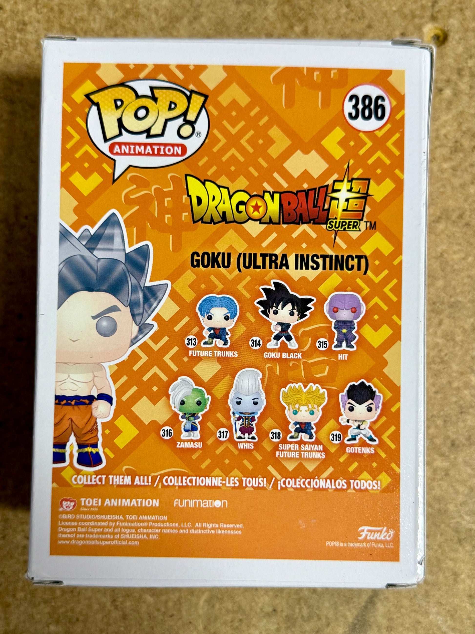 Funko Pop Anime Goku (Ultra Instinct) #386 Dragon Ball Super 2022
