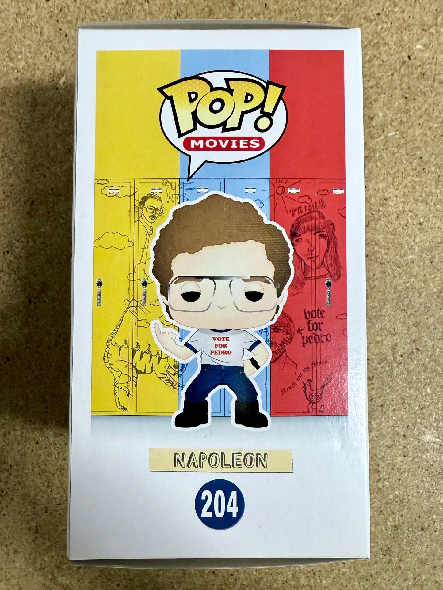 Jon Heder Signed Napoleon Dynamite Vaulted Funko Pop! #204 With JSA COA