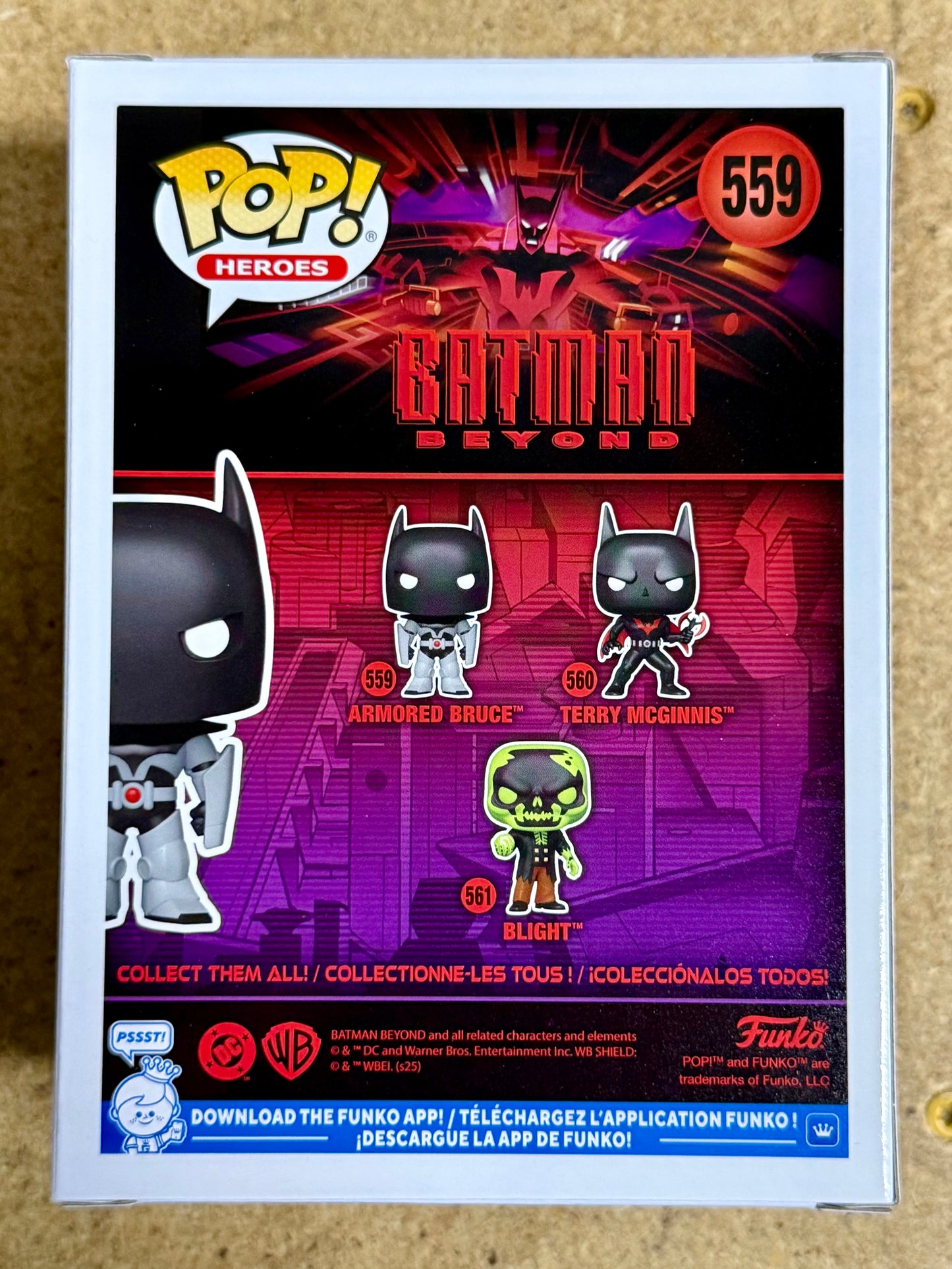 Funko Pop! DC Heroes Armored Bruce Wayne #559 Batman Beyond 2025