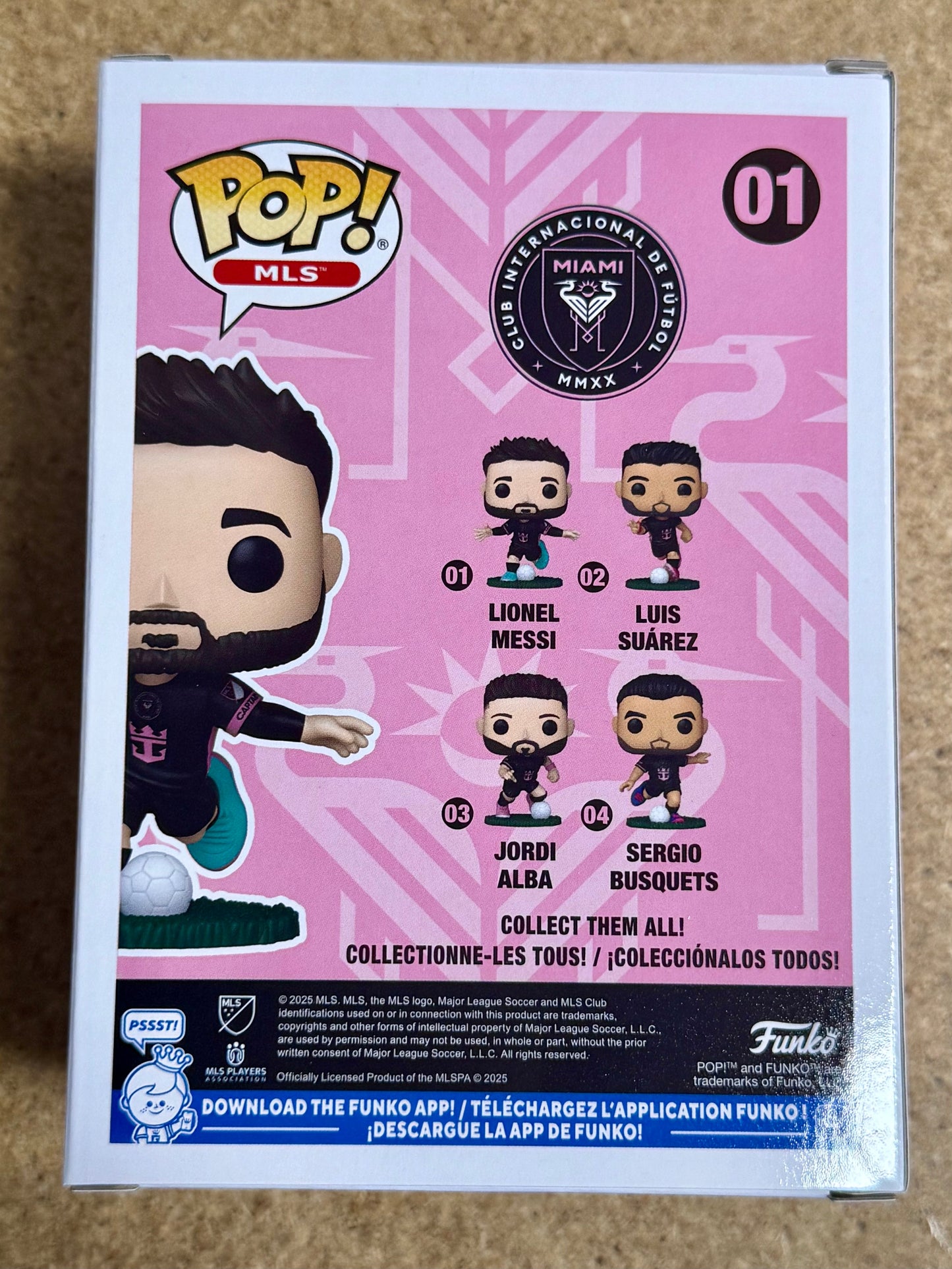 Funko Pop! MLS Lionel Messi (Away) #01 Soccer MLS Inter Miami 2025