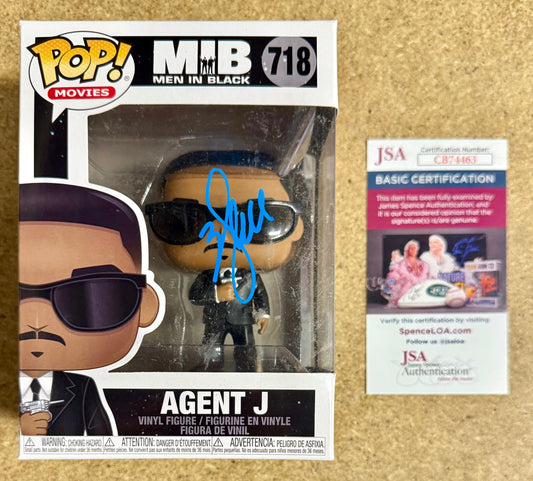 Will Smith Signed Agent J Men In Black Funko Pop! Exclusive #718 With JSA COA