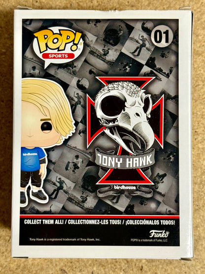 Tony Hawk Professional Skateboarder Signed Birdhouse Funko Pop! #01 With PSA COA