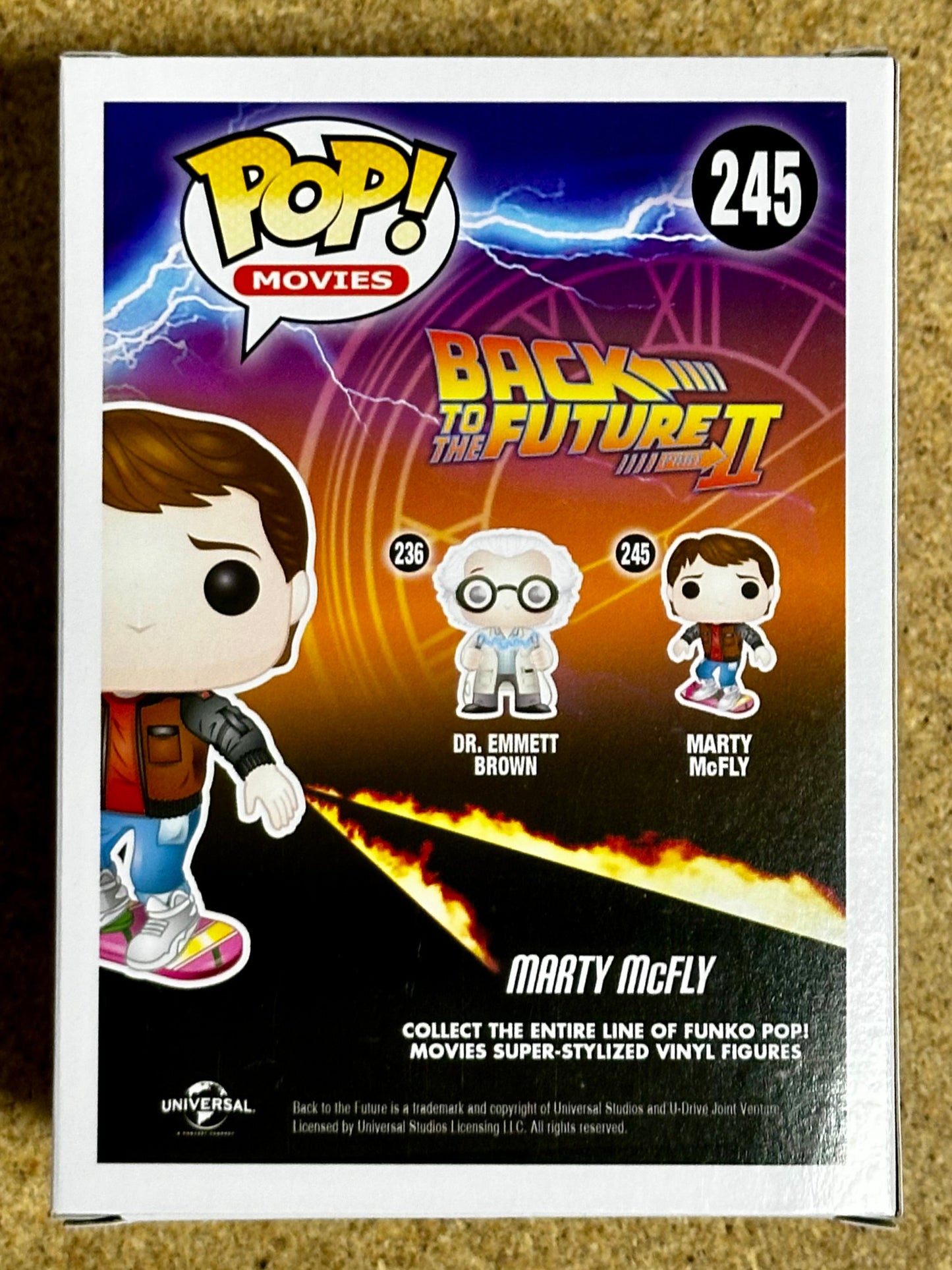Funko Pop! Movies Marty McFly On Hoverboard #245 Back to the Future 2015 Vaulted Exclusive
