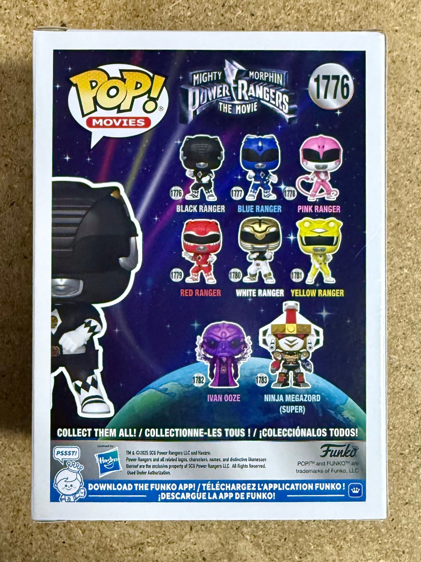 Funko Pop! Movies Black Power Ranger #1776 Mighty Morphin The Movie (1995) 2025