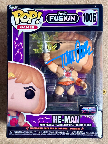 Tom Cook Signed He-Man Masters Of The Universe Funko Pop! #1006 With JSA COA