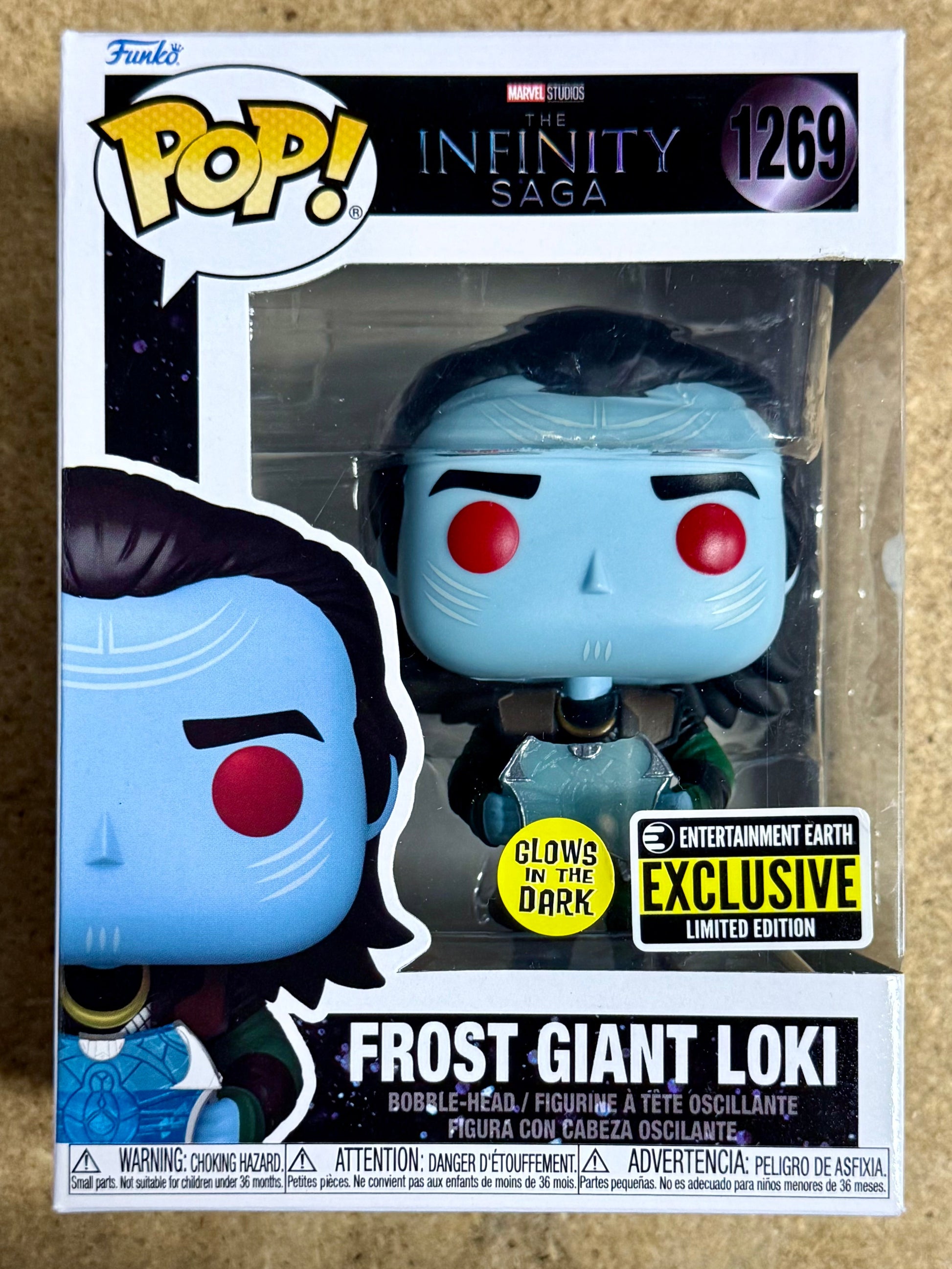 Funko Pop! Marvel Glow Frost Giant Loki #1269 Thor MCU EE Exclusive