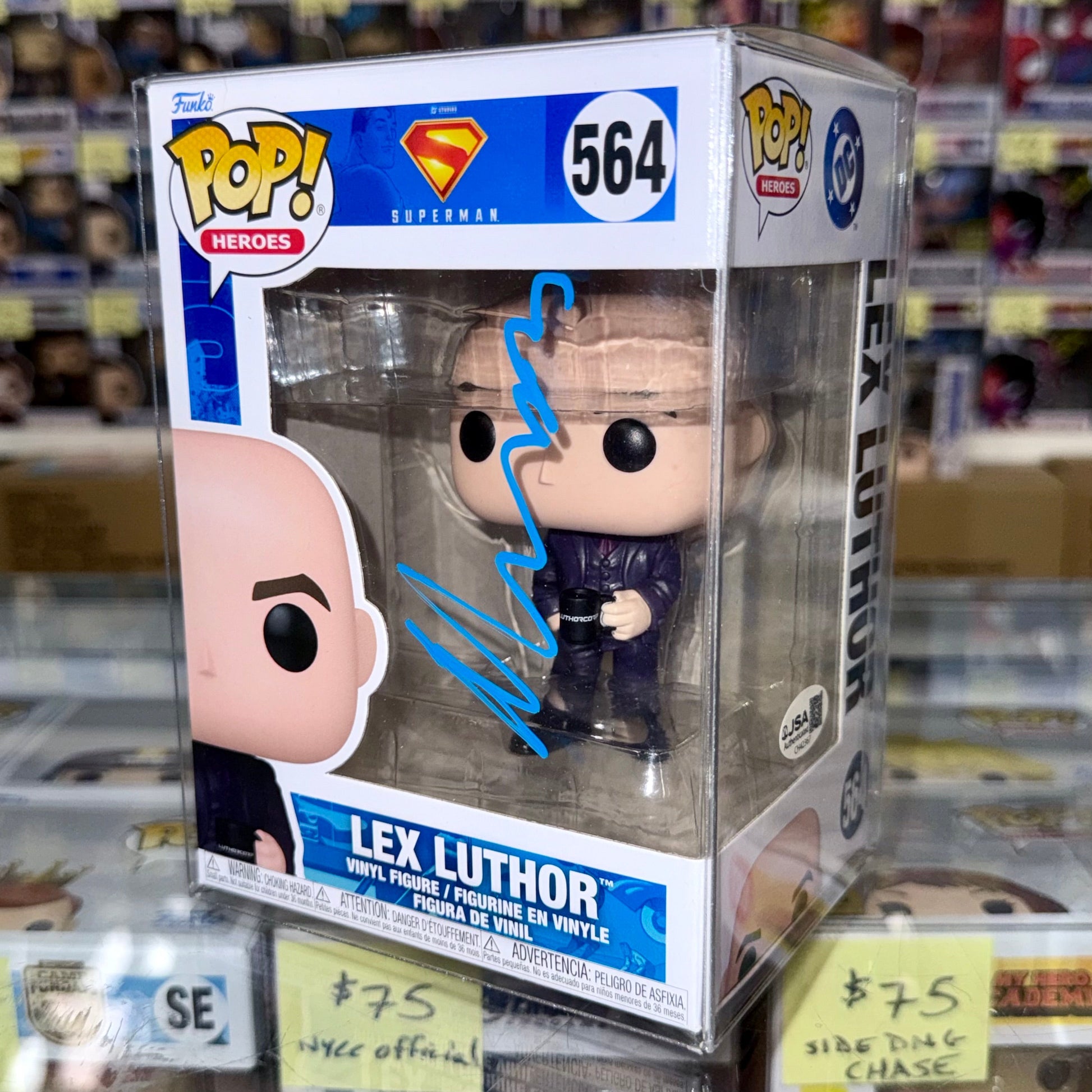 Nicholas Hoult Signed 2025 Funko Pop! DC Lex Luthor Superman #564 With JSA COA