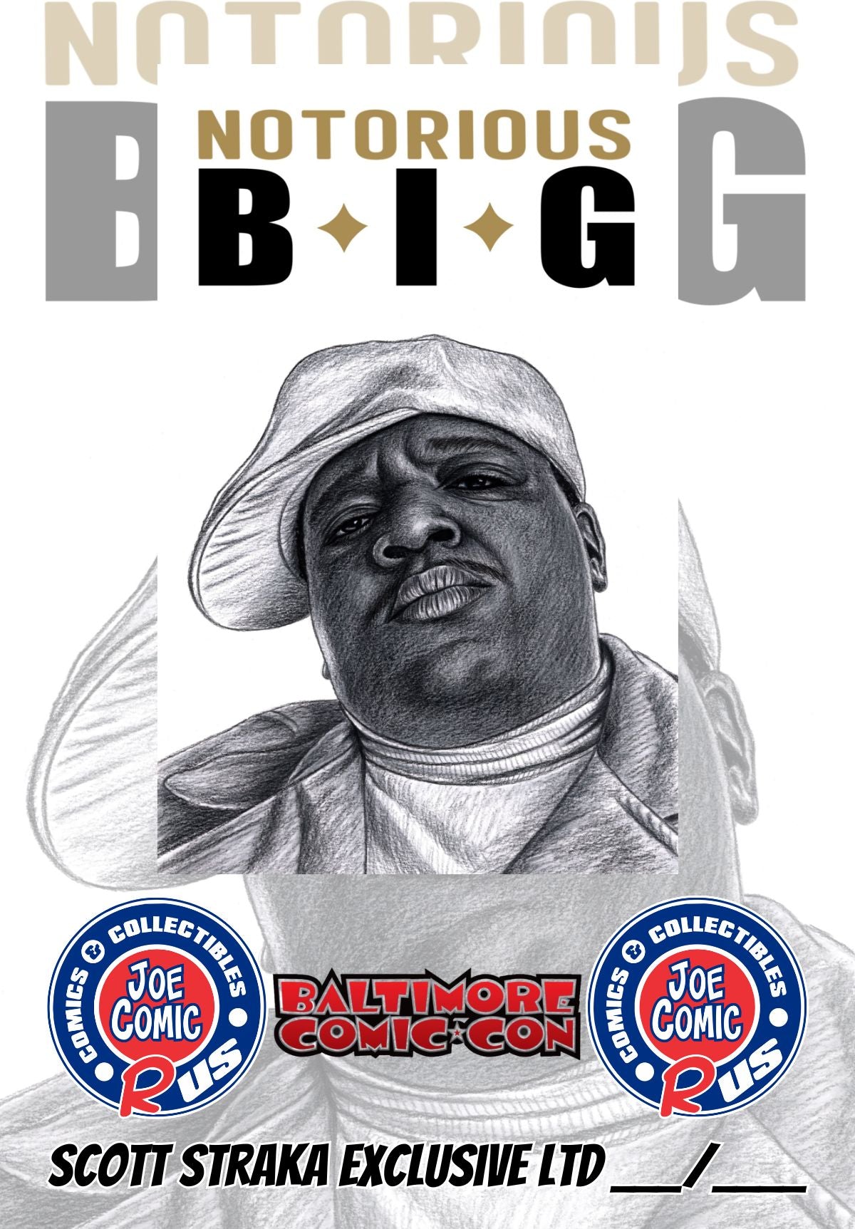 BIGGIE TRIBUTE TRIBUTE LAVA FOIL BY SCOTT STRAKA LTD 20 W/COA