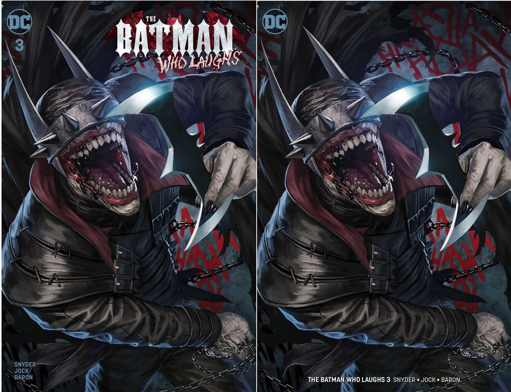 Batman Who Laughs #3 DC Skan Srisuwan Variant Trade + Virgin Set Options Dark Nights Metal (02/13/2019)