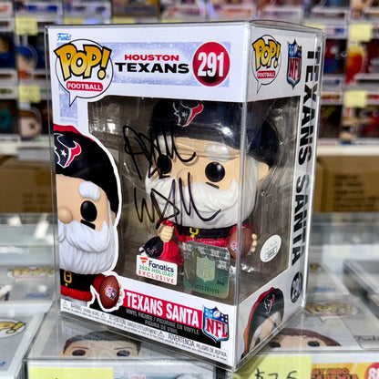 Rapper Paul Wall Signed NFL Houston Texans Santa Funko Pop! #291 With JSA COA