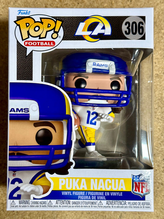 Funko Pop! Football Puka Nacua #306 NFL Los Angeles Rams 2025 BYU Washington State