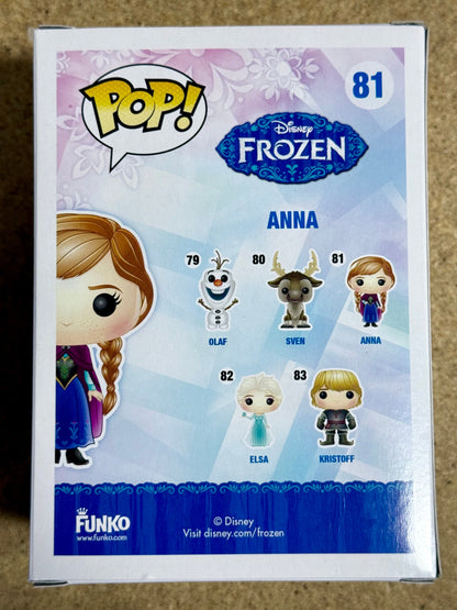Funko Pop! Disney Anna #81 Frozen 2014 Kristen Bell Animated Princess