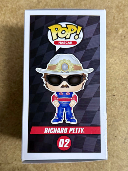 Richard “The King” Petty & Son Kyle NASCAR Signed Funko Pop! #02 With JSA COA