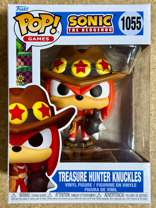 Funko Pop! Games Treasure Hunter Knuckles #1055 Sonic the Hedgehog 2024 Sega