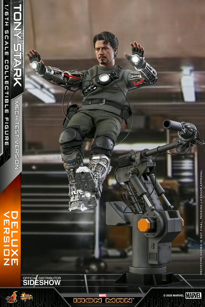 Tony Stark (Mech Test Version 2.0) Deluxe MMS582 Marvel Sixth Scale Figure by Hot Toys