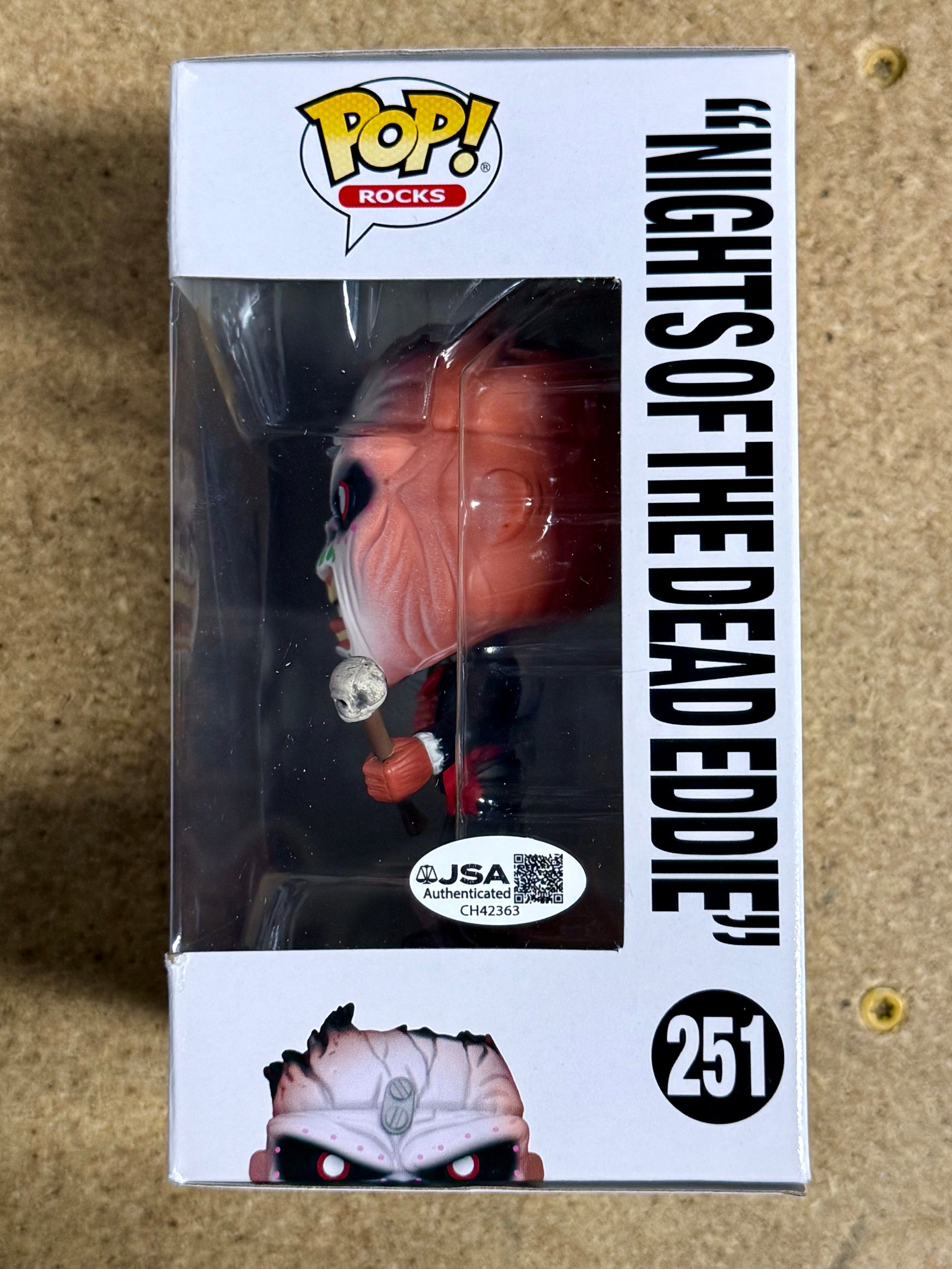 Bruce Dickinson Signed Iron Maiden Eddie Funko Pop! Rocks #251 With JSA COA