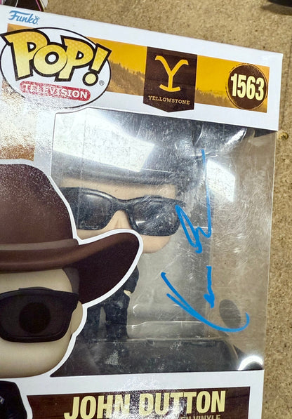 Kevin Costner Signed John Dutton Yellowstone Funko Pop! #1563 With JSA COA