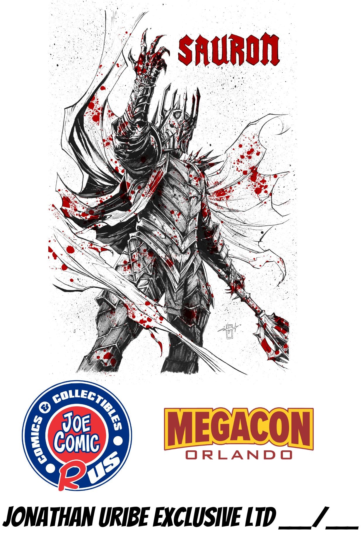 SAURON MEGACON PLATNIUM METAL VARIANT (LTD 10) BY JONATHAN URIBE