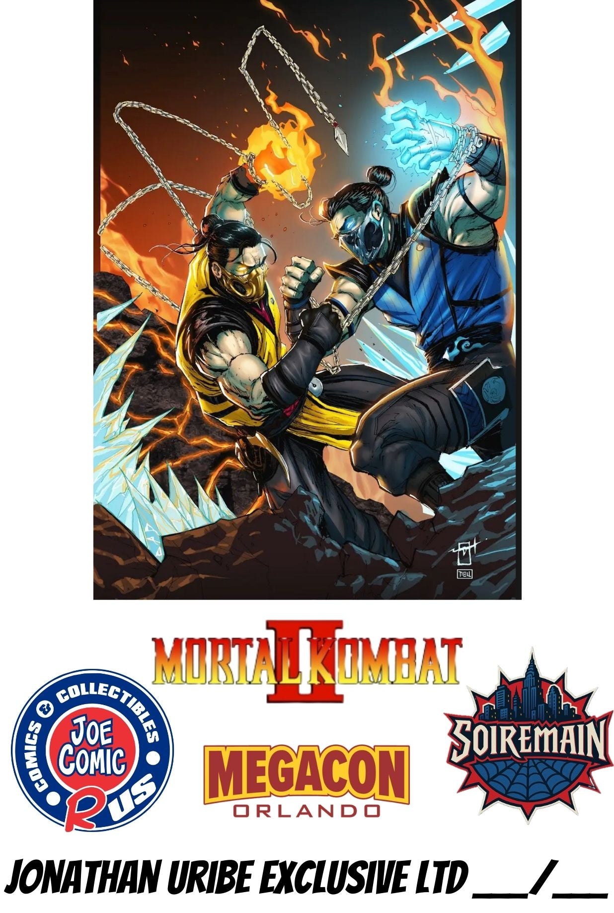 MORTAL KOMBAT MEGACON METAL VARIANT (LTD 10) BY JONATHAN URIBE