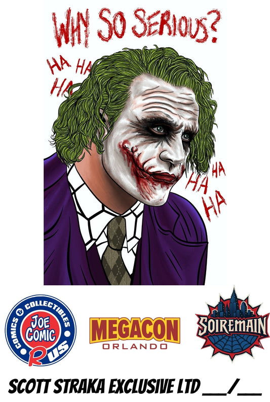 WHITE JOKER MEGACON EXCLUSIVE SCOTT STRAKA EMBOSSED (LTD 90)