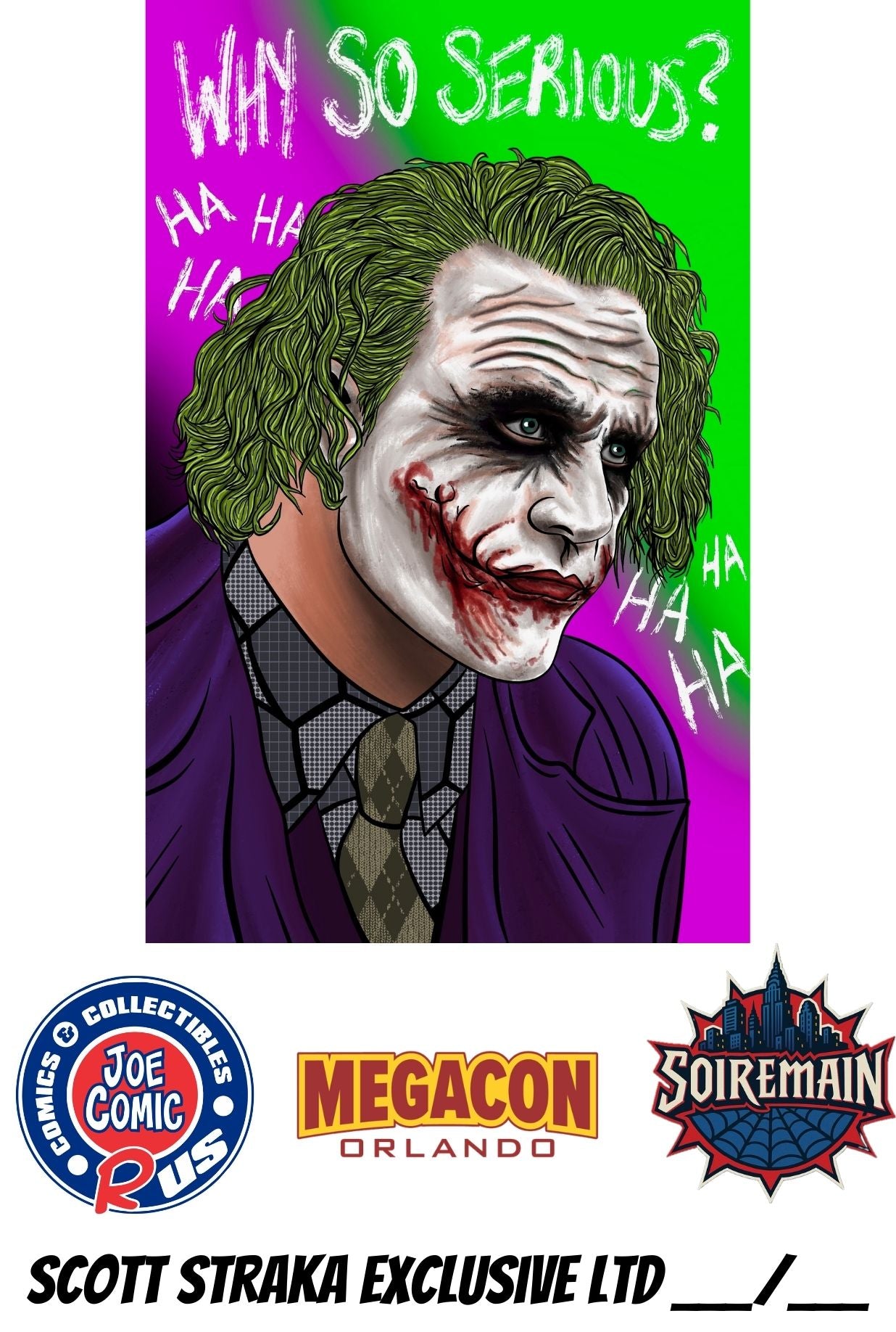 COLOR JOKER MEGACON EXCLUSIVE SCOTT STRAKA EMBOSSED (LTD 90)