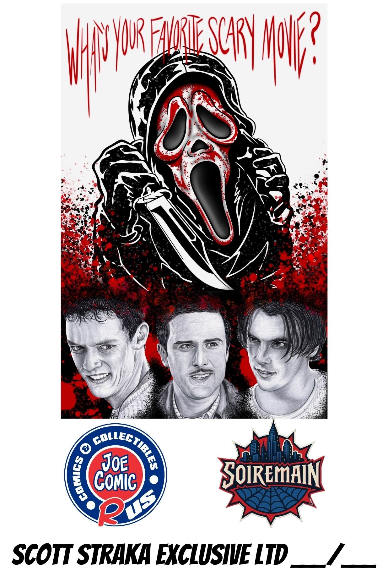 SCREAM WHITE VARIANT EXCLUSIVE EMBOSSED by SCOTT STRAKA (LTD 62)