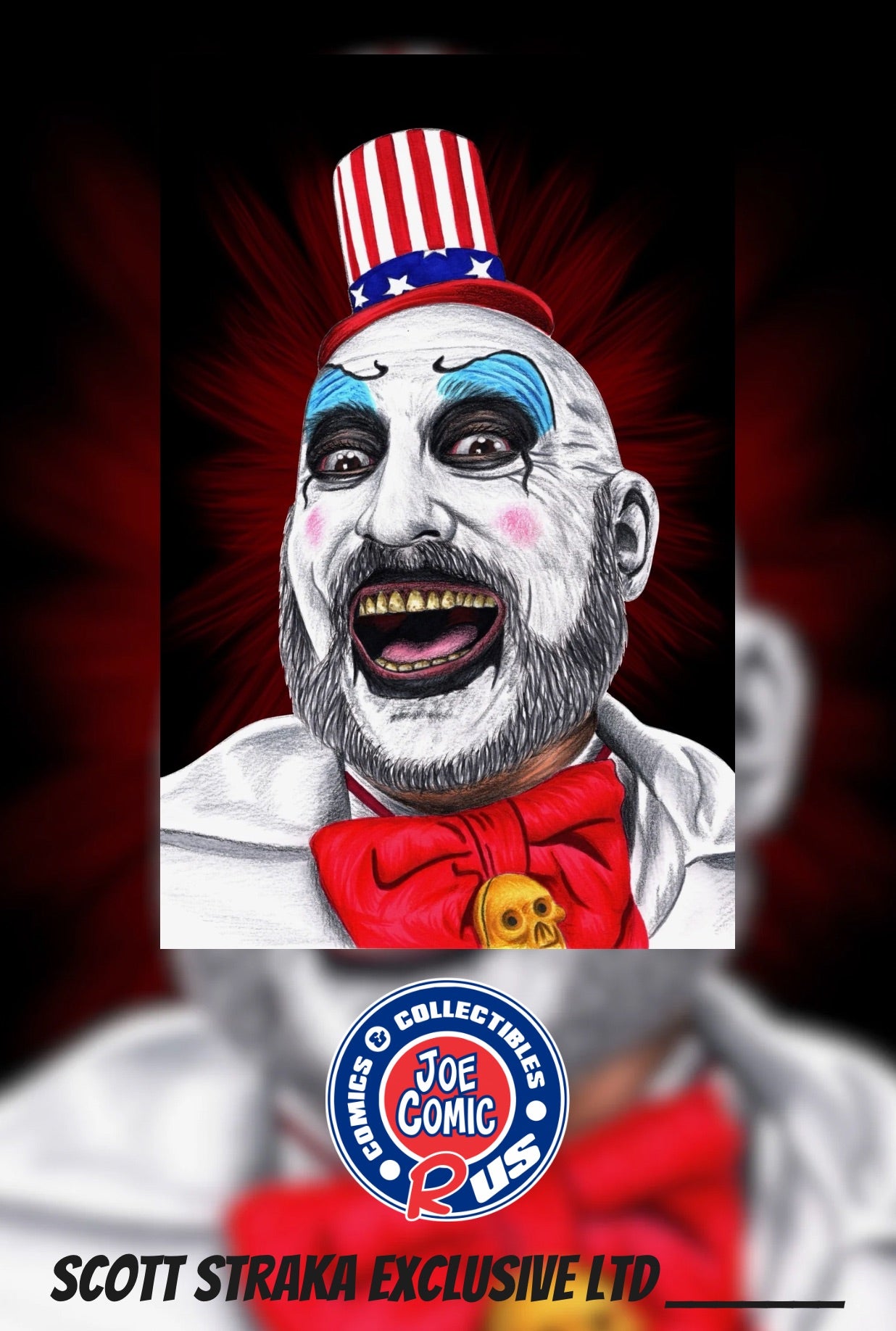 CAPTAIN SPAULDING METAL SIGNED BY SCOTT STRAKA LTD TO 6