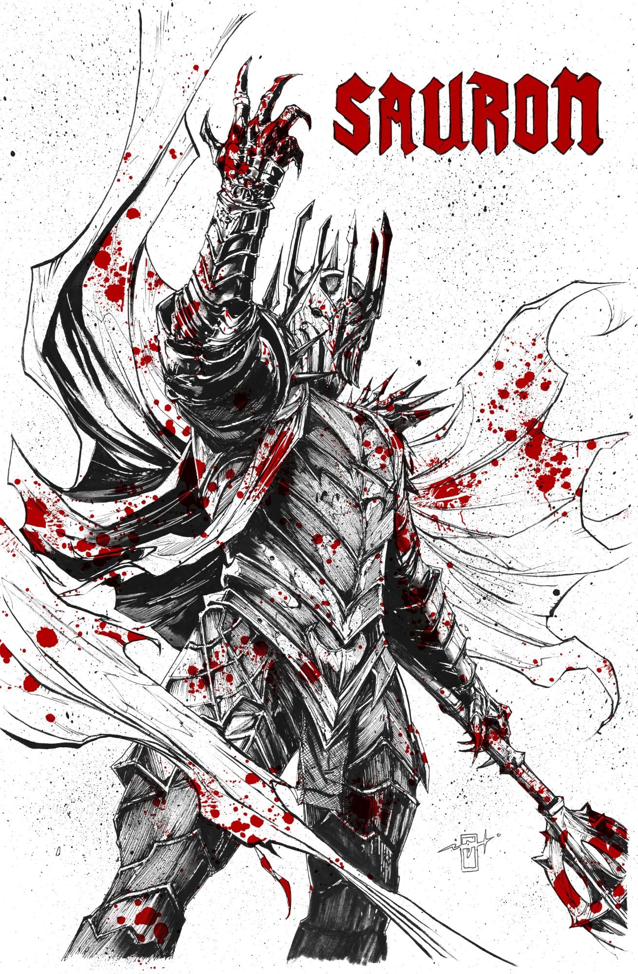 SAURON MEGACON COLOR SPLASH EMBOSSED VARIANT (LTD 60) BY JONATHAN URIBE