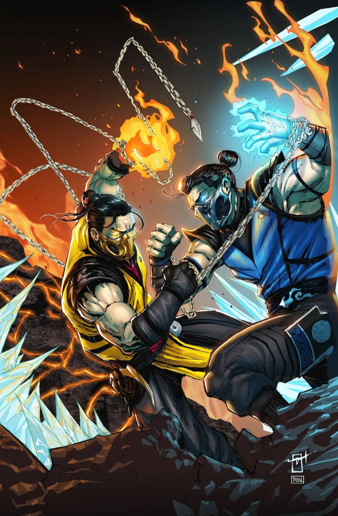 MORTAL KOMBAT MEGACON EMBOSSED VARIANT (LTD 90) BY JONATHAN URIBE