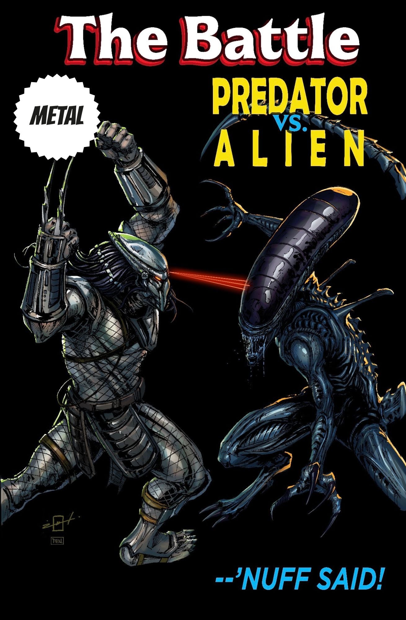 PREDATOR VS ALIEN MEGACON METAL VARIANT (LTD 10)