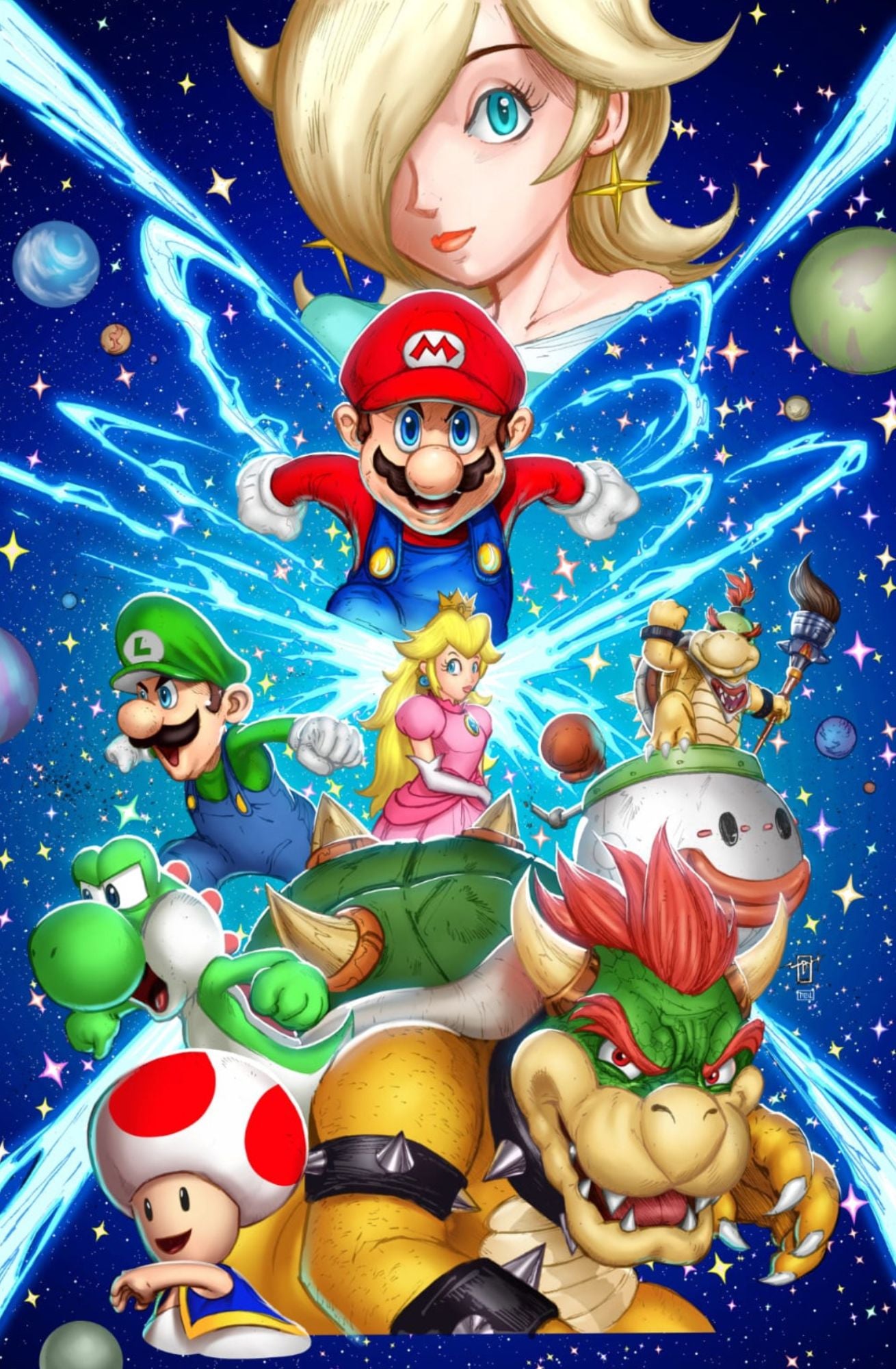 MARIO GALAXY EMBOSSED MEGACON 2026 EXCLUSIVE VARIANT LTD TO 90