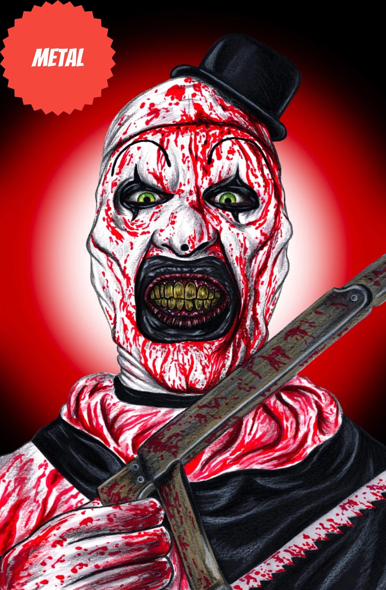 TERRIFIER METAL SIGNED BY SCOTT STRAKA LTD TO 6