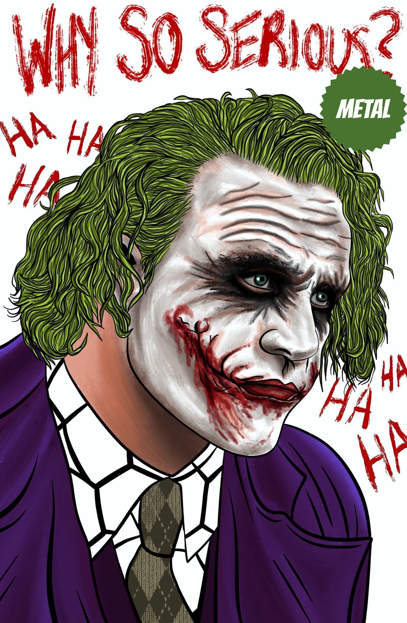 WHITE JOKER MEGACON EXCLUSIVE SCOTT STRAKA PLATNIUM METAL (LTD 10)