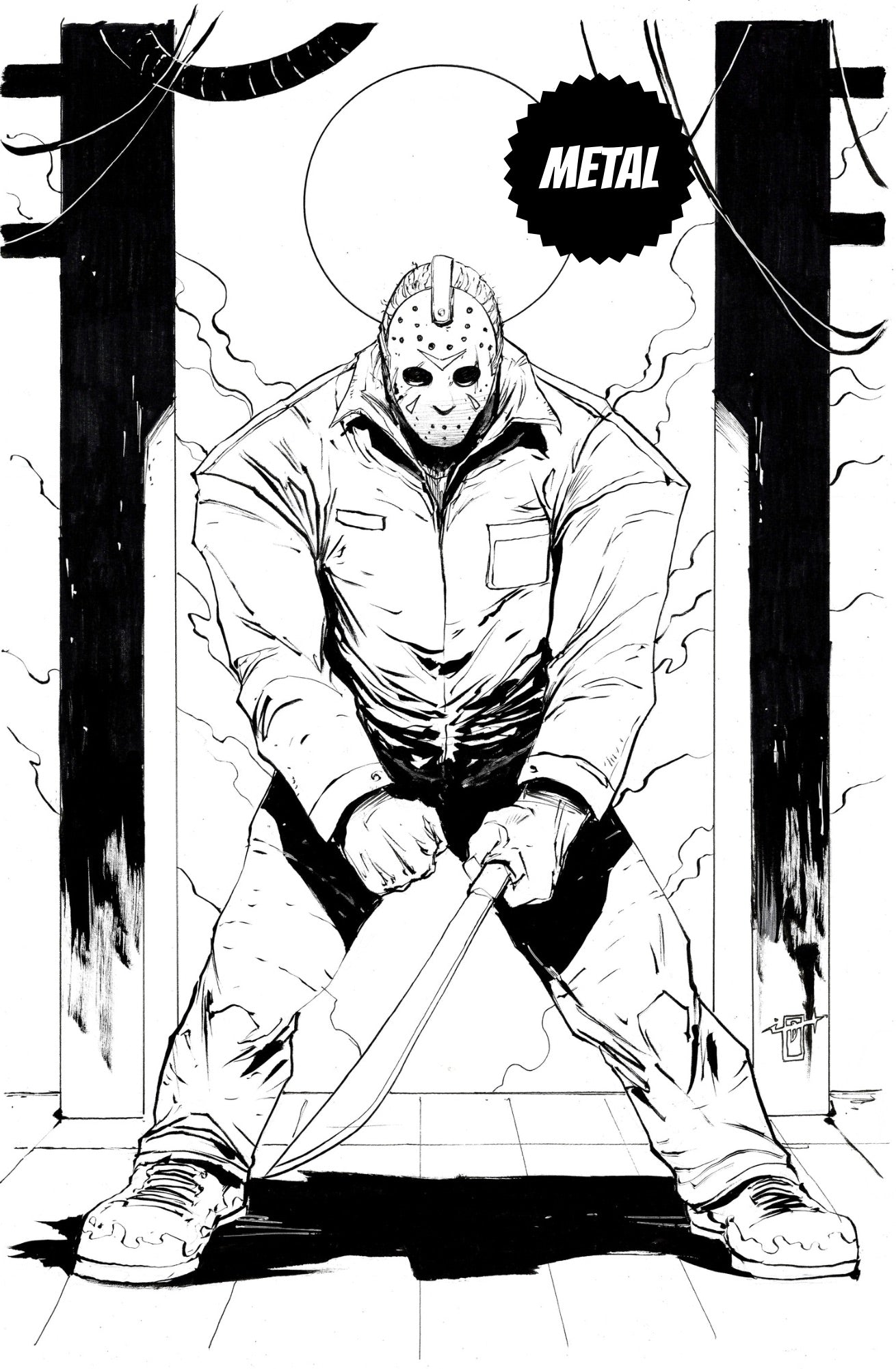 ABSOLUTE JASON NOIR MEGACON PLATNIUM METAL VARIANT (LTD 10) BY JONATHAN URIBE