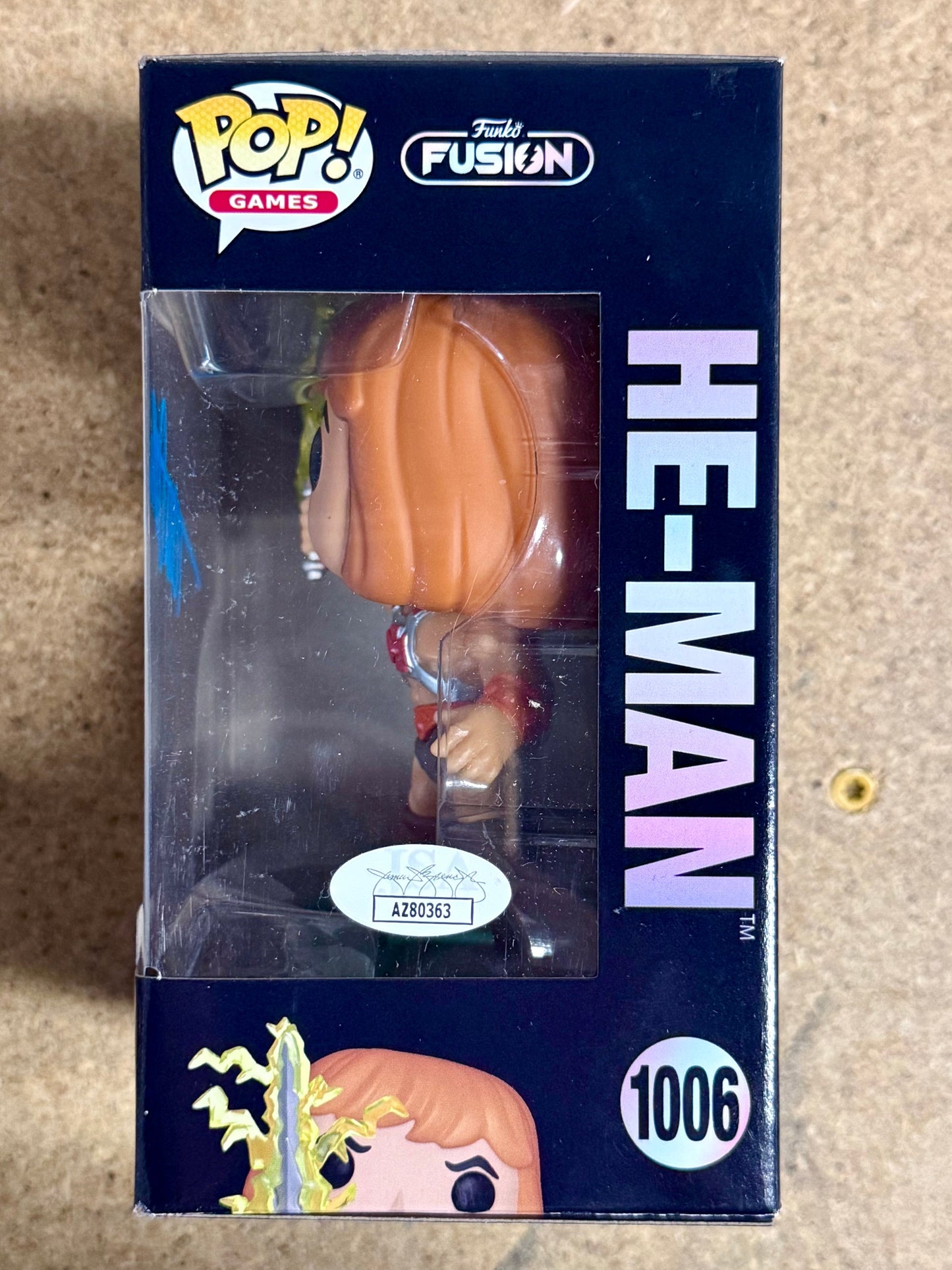 Tom Cook Signed He-Man Masters Of The Universe Funko Pop! #1006 With JSA COA