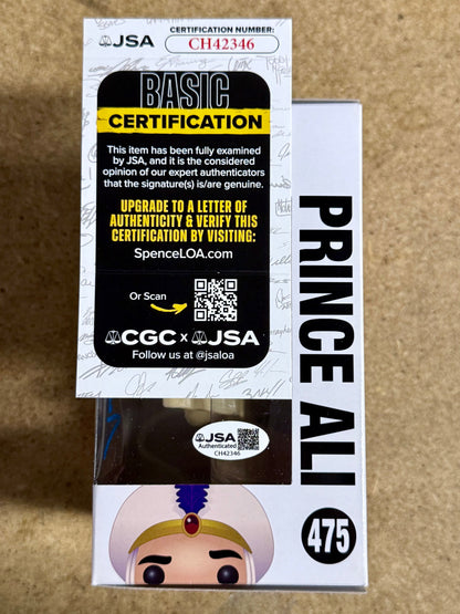 Scott Weinger Signed Disney Aladdin (Prince Ali) Funko Pop! #475 With JSA COA