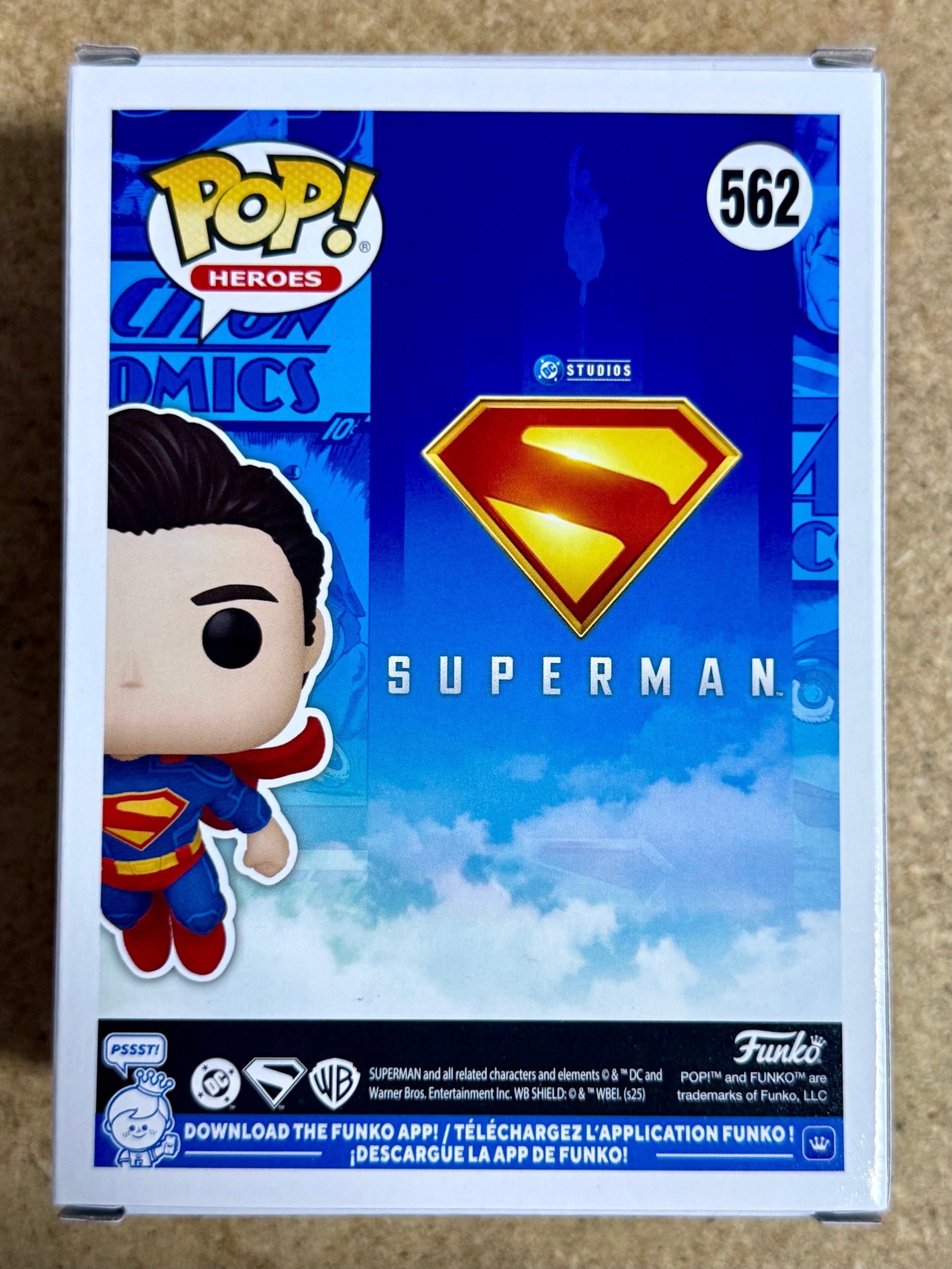Director James Gunn Signed Funko Pop! DC Heroes Superman #562 2025 With JSA COA