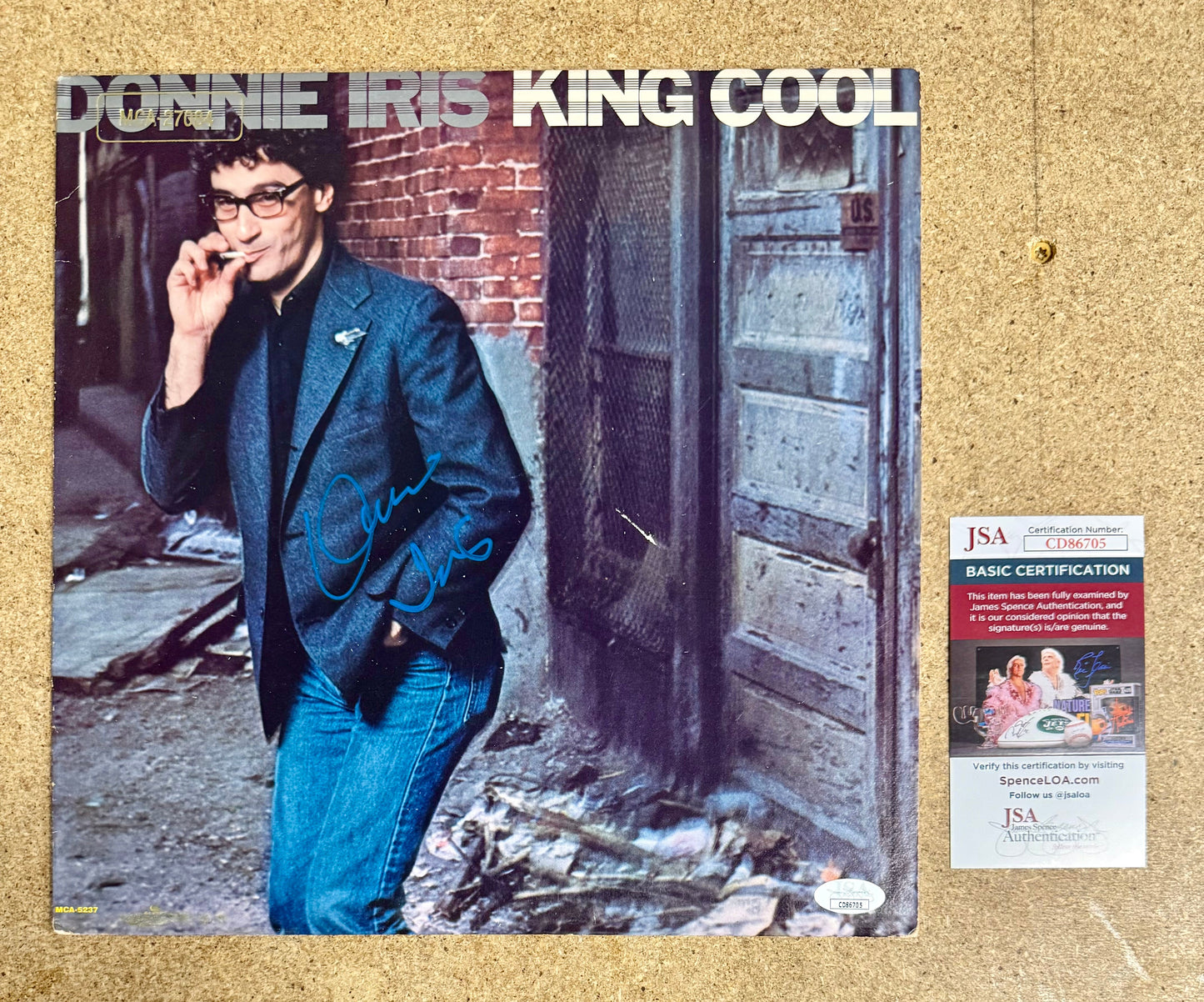 Donnie Iris Signed AUTOGRAPHED King Cool 1981 Vinyl With JSA COA