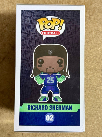Richard Sherman Signed NFL Seattle Seahawks Vaulted Funko Pop! #02 With JSA COA