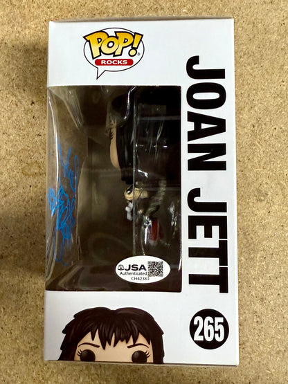 Joan Jett Signed & Joan Jett The Blackhearts Vaulted Funko Pop #265 With JSA COA